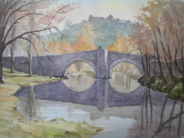 puente romano Watercolour Paper Landscaping