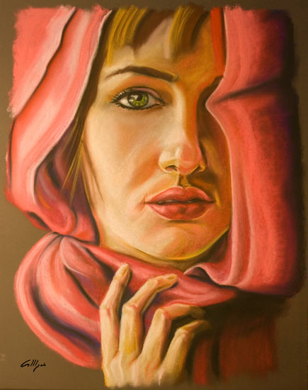 Retrato Pastel Paper Portrait