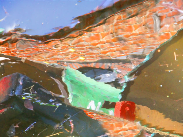 Colored Reflexiones in en old Canal -13-