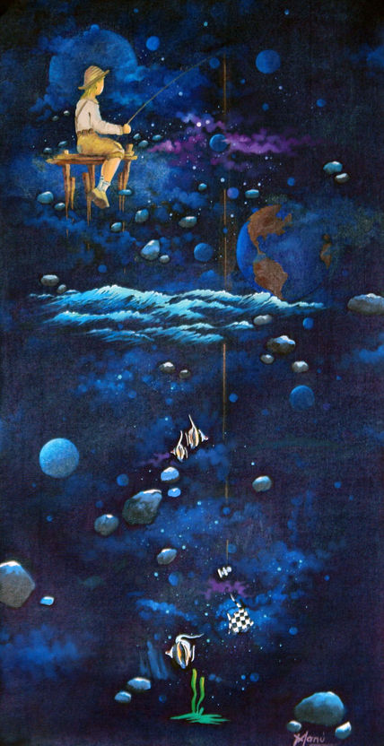 Niño pescando