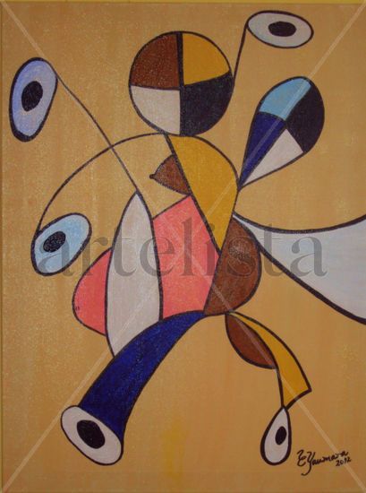 Maternidad II Acrylic Canvas Figure Painting