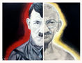 Adolf Hitler and Mahatma Gandhi