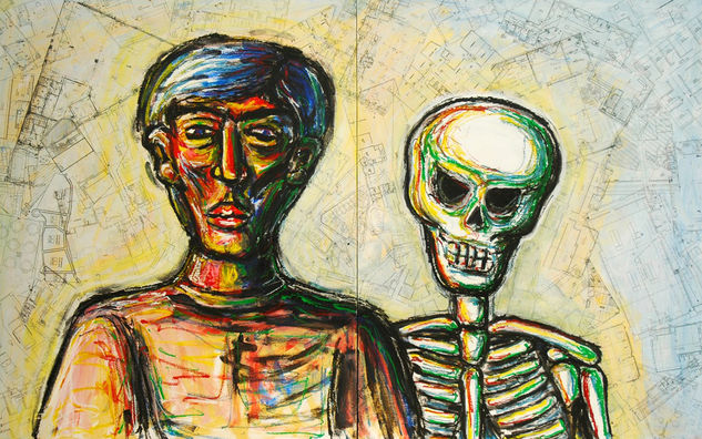 MUERTO DE ABURRIMIENTO I Media Mixta Tabla Figura