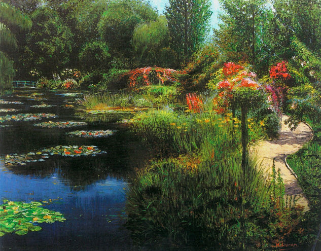 Jardines de Monet Oil Canvas Landscaping