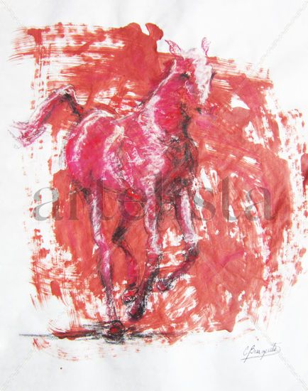 Serie Caballos 17 Mixed Media