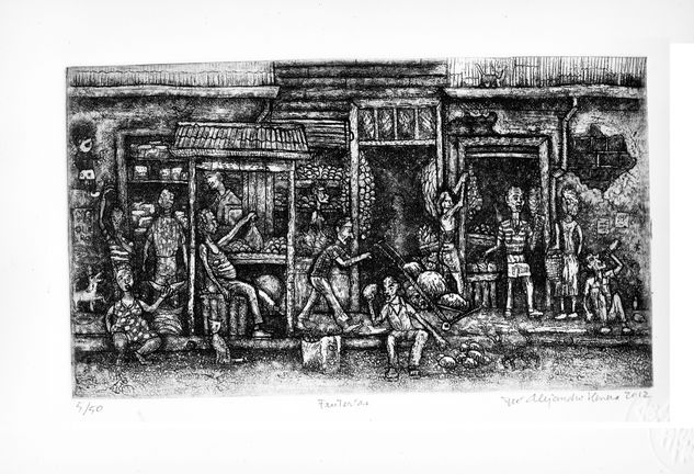 Fruterías Etching Process