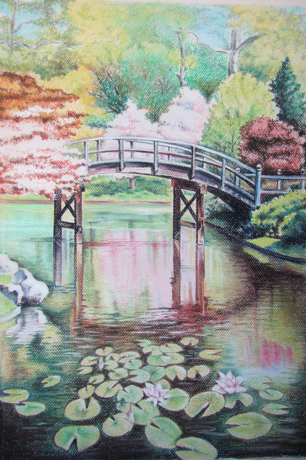 Primavera en el jardín japonés