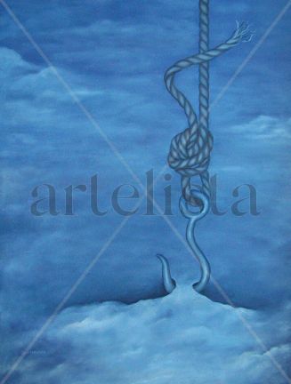 RESCATANDO MI CIELO Oil Canvas Figure Painting