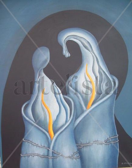 SECRETOS COMPARTIDOS Oil Canvas Figure Painting