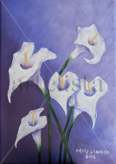 Calas Oil Canvas Floral Painting