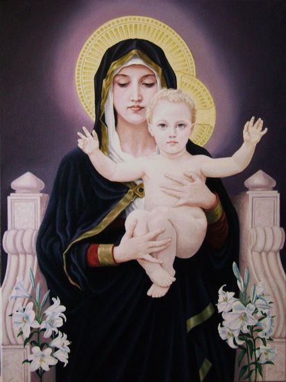 Madonna Óleo Lienzo Otros