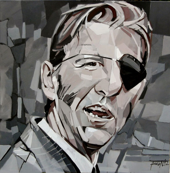 Retrato de Juan José Padilla Acrylic Canvas Portrait