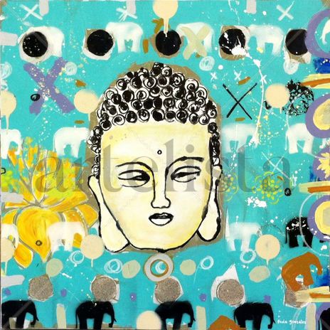 Budda- Turquoise Pond