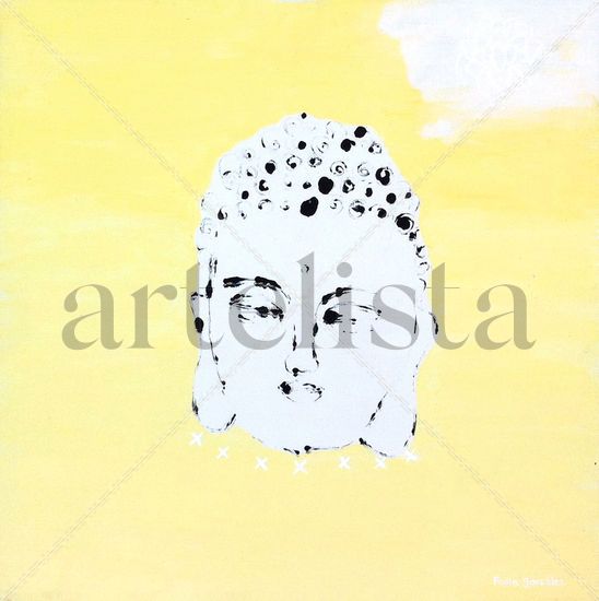 Buddha- Reflection Acrylic Canvas Portrait