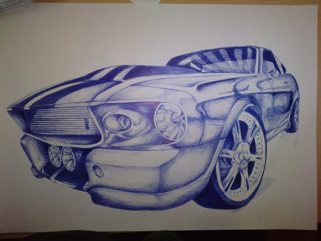 Mustang Shelby gt500 Eleanor Tinta