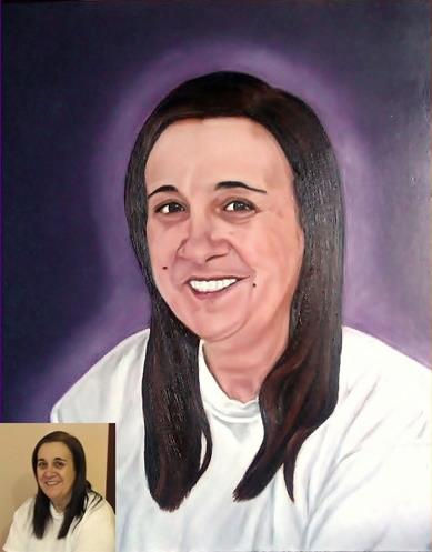 retrato,Mary Óleo Lienzo Retrato