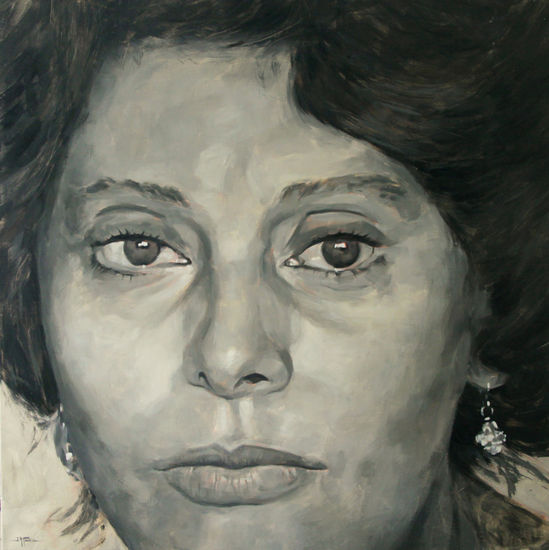 Sofia Loren Óleo Lienzo Retrato