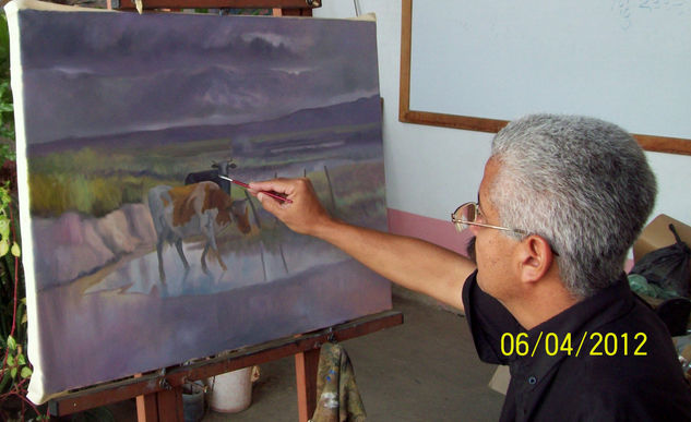 ESTERO VENEZOLANO Óleo Lienzo Paisaje