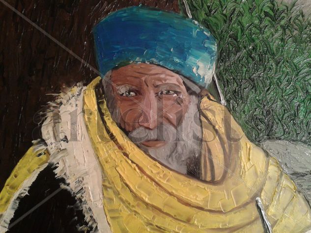 Etiope Oil Canvas Figure Painting