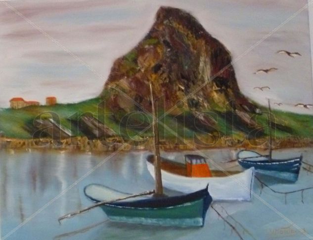 peñon de ifac Oil Canvas Marine Painting