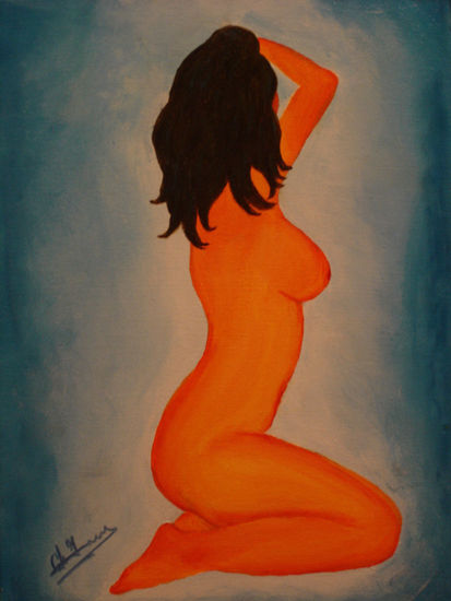 Escencia de Mujer Acrylic Canvas Nude Paintings