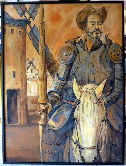 De retorno Don Quijote Oil Canvas Figure Painting