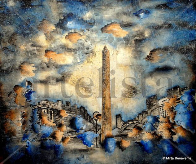 Buenos Aires. entre lo ilusorio y lo imaginario Mixed media Canvas Landscaping