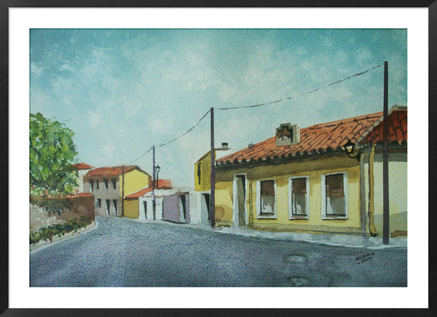 Acuarela-n.5-de Aldea del Rey Niño (Avila) Watercolour Card Landscaping