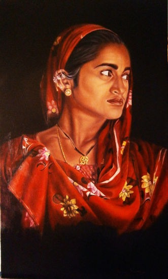 Gita Oil Canvas Figure Painting