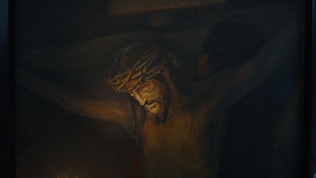 CRISTO DE LA CLEMENCIA Oil Canvas Figure Painting