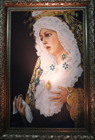 LA MACARENA DE SEVILLA Oil Canvas Portrait