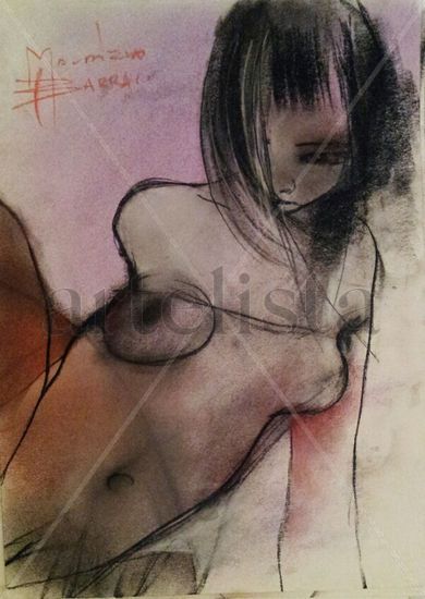 HE SENTIDO Pastel Paper Figure Painting