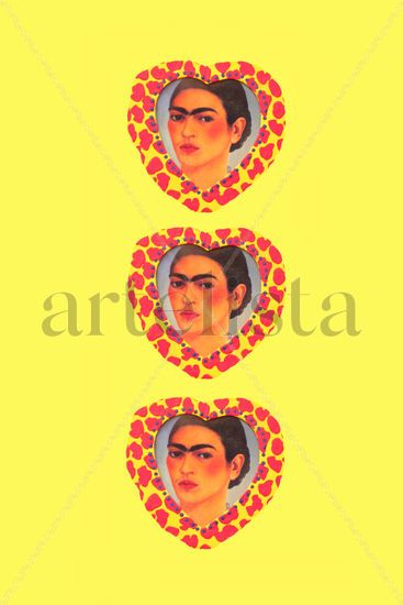 Frida Kahlo triple corazón 