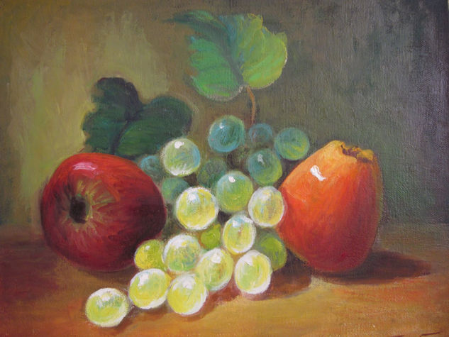 uvas ymanzanas Oil Canvas Landscaping