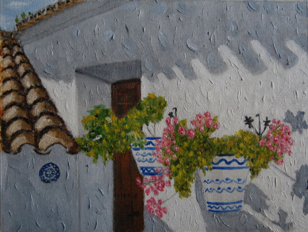 Patio andaluz Oil Canvas Landscaping