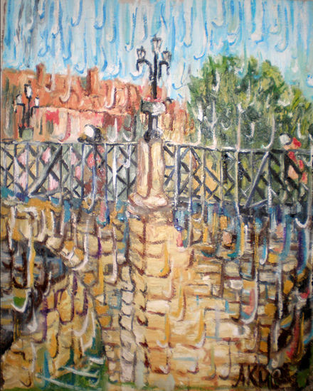 Puente de Murcia Oil Canvas Landscaping