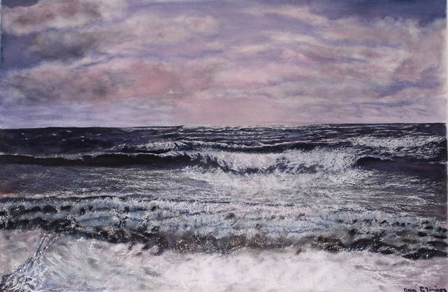 Crepúsculo en el mar