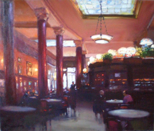 Cafè Tortoni III Oil Canvas Others