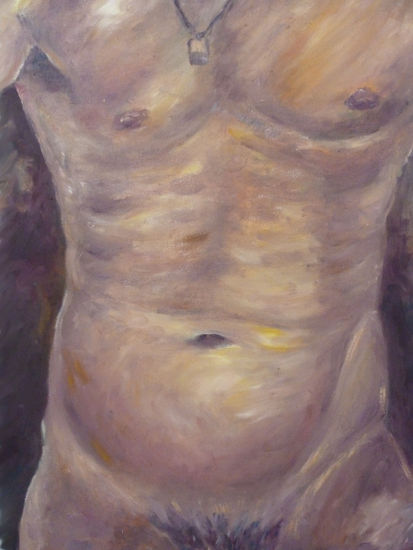 Torso anónimo Oil Canvas Nude Paintings