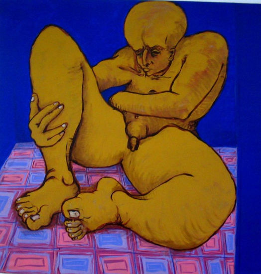 apretado Acrylic Canvas Nude Paintings