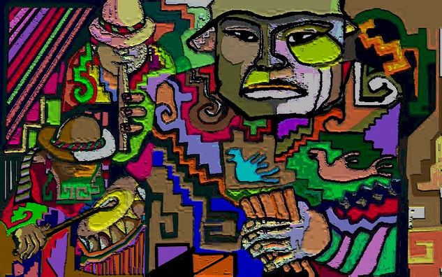 banda de kollas 4 Oil Canvas Landscaping