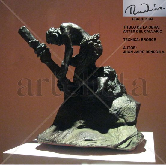 Antes del Calvario Bronze Figurative