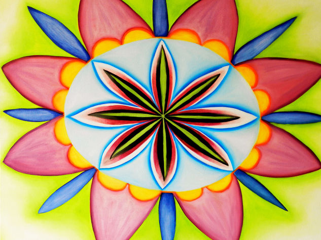 Mandala alegria Oil Canvas Figure Painting