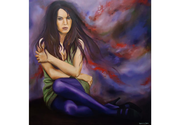 inquietud reprimida Oil Canvas Figure Painting