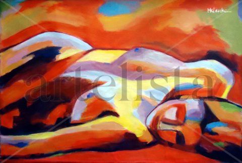 "Sleeping woman"