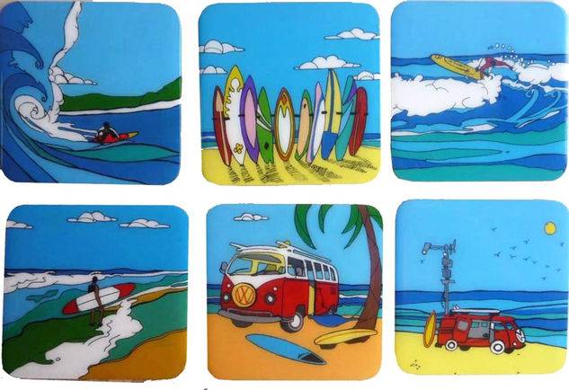 SURF Acrylic Panel Marine Painting