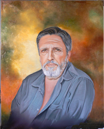 Mi Amigo / hermano Luís Óleo Lienzo Retrato