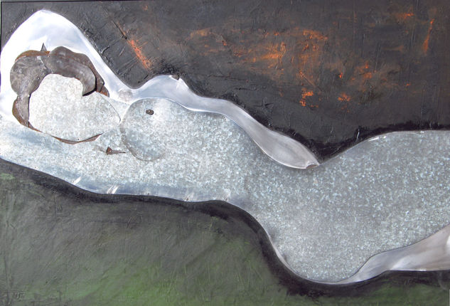 10díasconmodigliani Mixed media Panel Nude Paintings