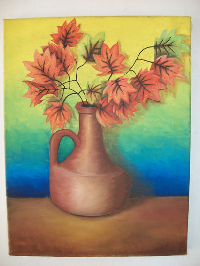 Jarronero Oil Canvas Floral Painting