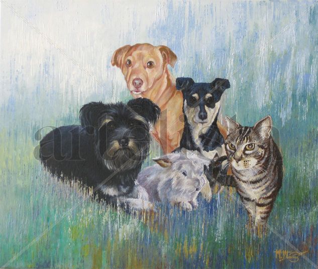 Mascotas Oil Canvas Animals